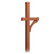 SALSBURY INDUSTRIES Salsbury 4370D-COP Deluxe Post-1 Sided-In-Ground Mounted For Designer Roadside Mailbox-Copper Finish 4370D-COP